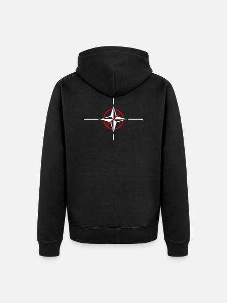 Interdit à l’OTAN - Veste à capuche bio Premium Unisexe - noir