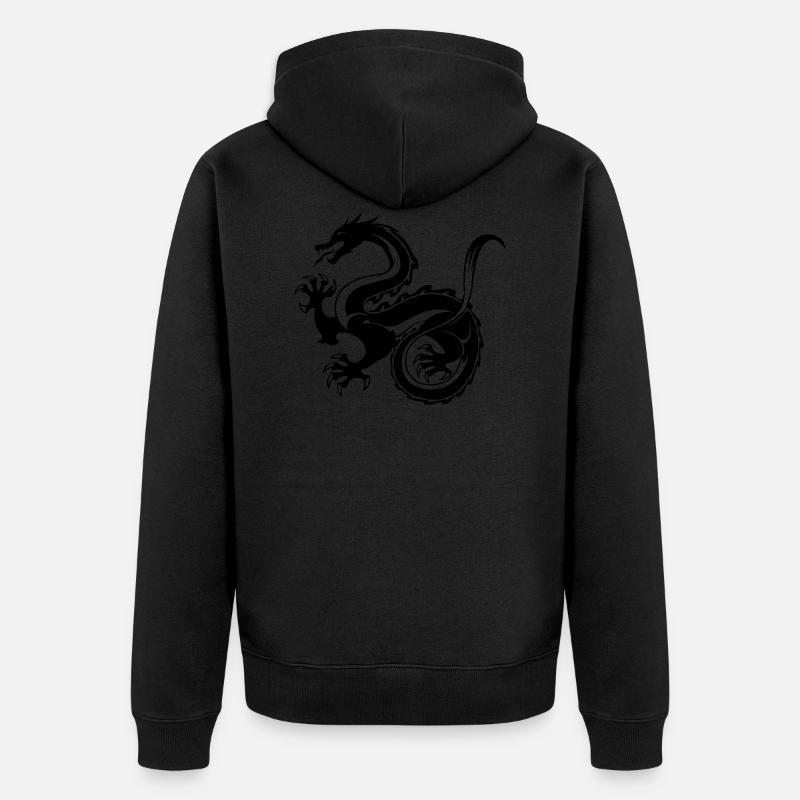 Dragon - Veste à capuche bio Premium Unisexe - noir