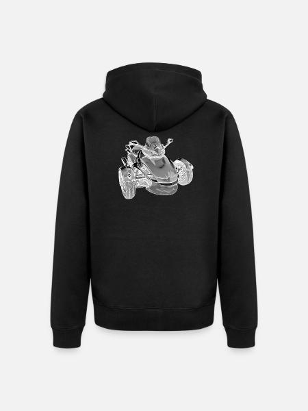 Spyder special - Unisex Premium Bio Zip Hoodie - Schwarz