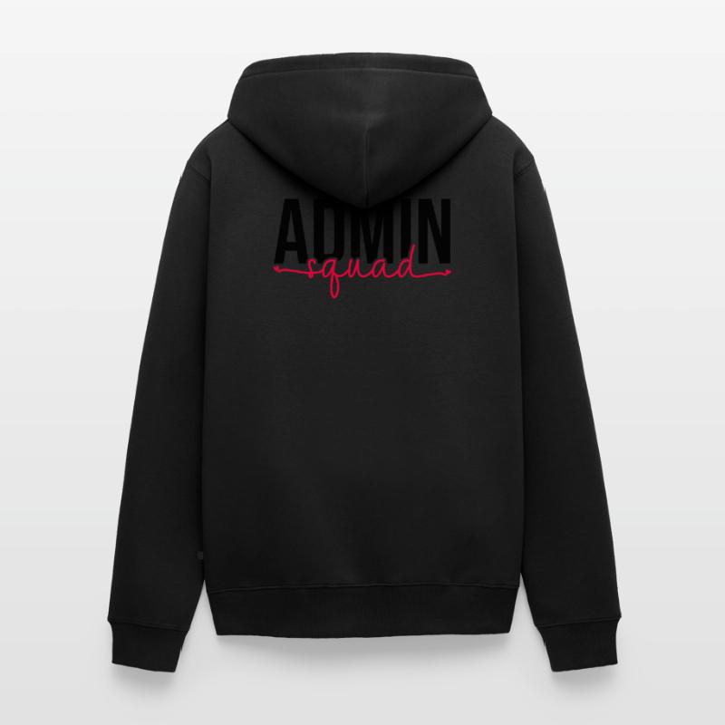 Admin Squad Front Office Admin Crew Assistant Unisex Premium Organic Zip Hoodie