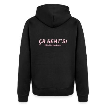 Ça geht s !! - Veste à capuche bio Premium Unisexe - noir - Dos - Nico (187cm)