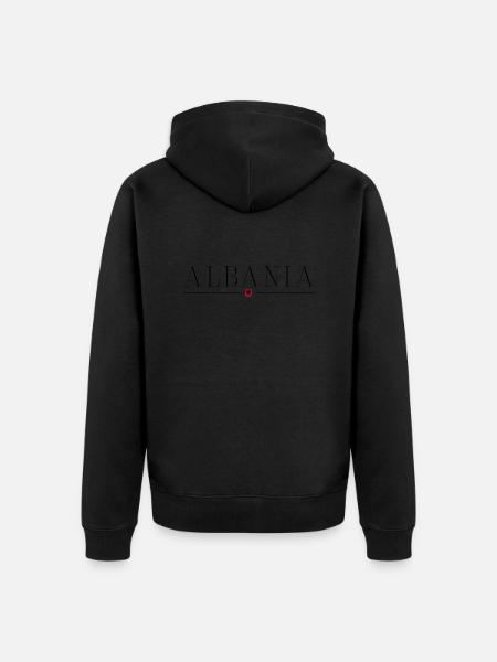 J’adore l’Albanie - Veste à capuche bio Premium Unisexe - noir
