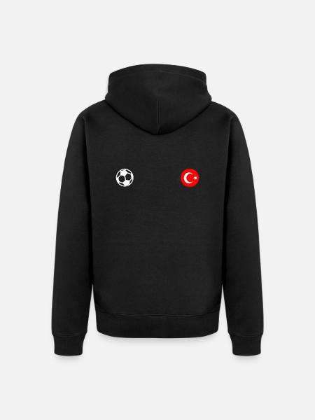 Turkey - Unisex Premium Organic Zip Hoodie - black