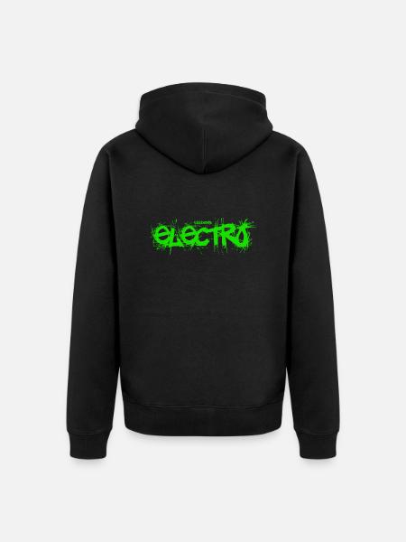 KIKKBEATZ "Electro" - Unisex Premium Bio Zip Hoodie - Schwarz