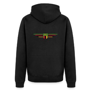 T-shirt Zambie pour les fans d’Afrique - Veste à capuche bio Premium Unisexe - noir - Dos - Nico (187cm)