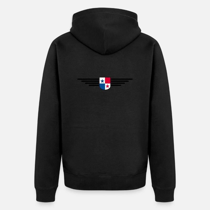 Conception du t-shirt Panama - Veste à capuche bio Premium Unisexe - noir