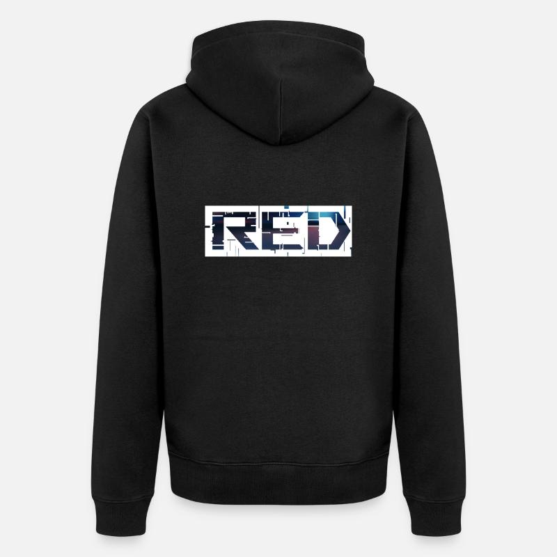 red - Veste à capuche bio Premium Unisexe - noir