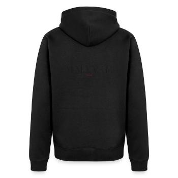 Chiffre romain Année de naissance Fait en 2018 - Veste à capuche bio Premium Unisexe - noir - Dos - Nico (187cm)