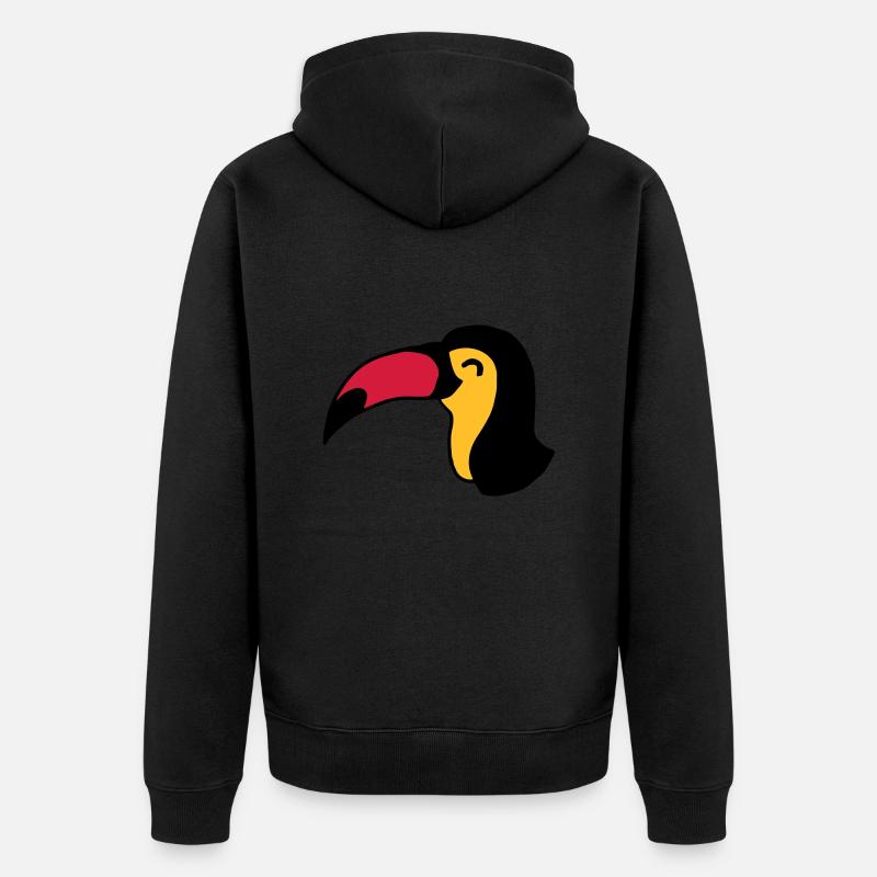 Toucan Toucan Tucan Oiseau - Veste à capuche bio Premium Unisexe - noir