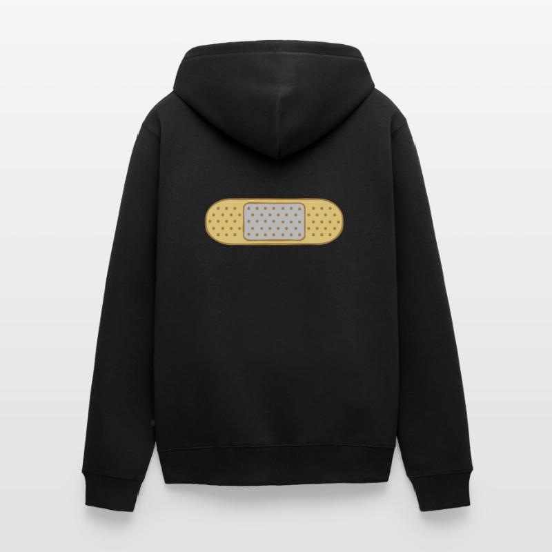 Patch Dots Design Unisex Premium Organic Zip Hoodie