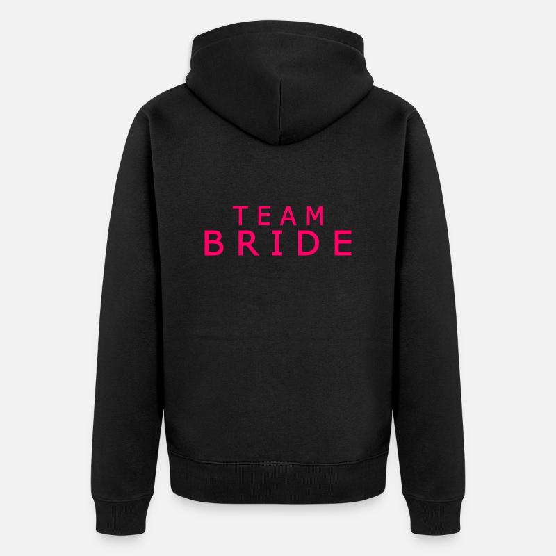 Team bride - Veste à capuche bio Premium Unisexe - noir