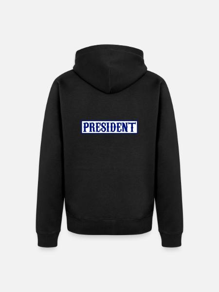 Patch du président - Veste à capuche bio Premium Unisexe - noir