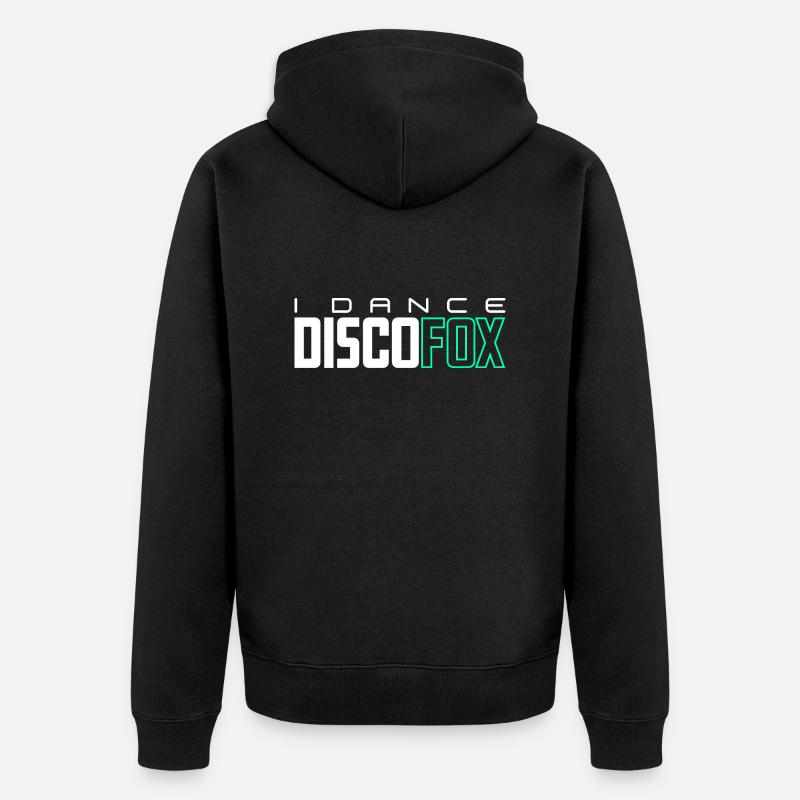 Ich Tanze Discofox - Unisex Premium Bio Zip Hoodie - Schwarz