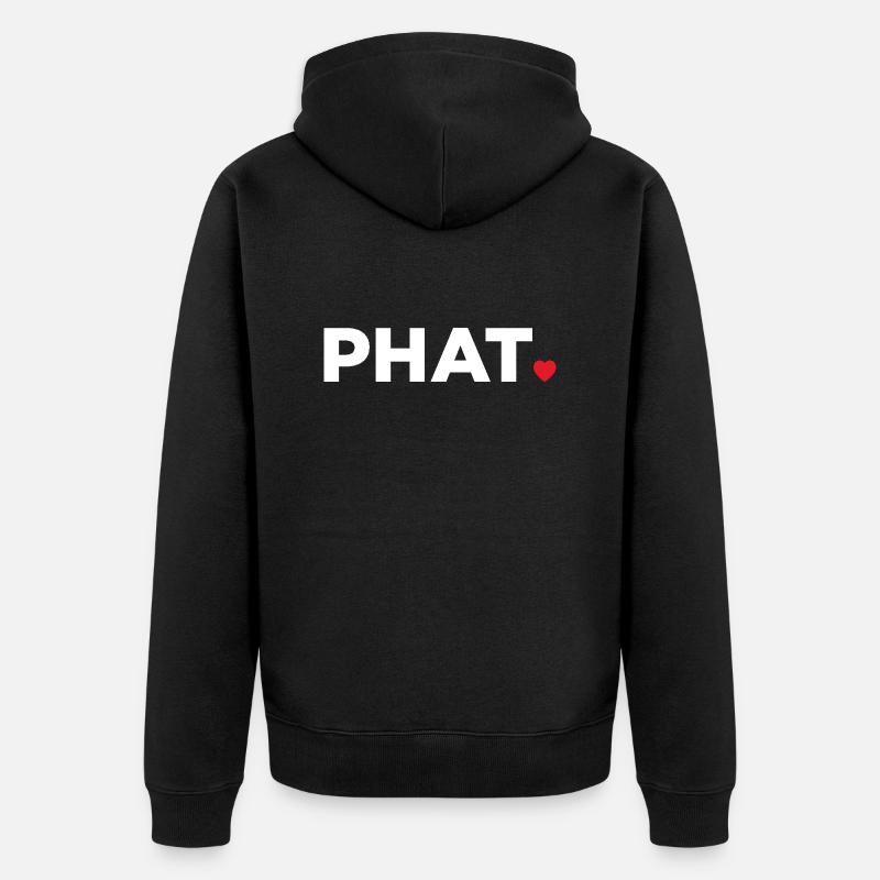 Fett - Unisex Premium Bio Zip Hoodie - Schwarz