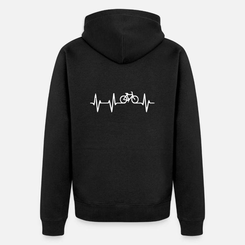 Passion du vélo ECG - Veste à capuche bio Premium Unisexe - noir