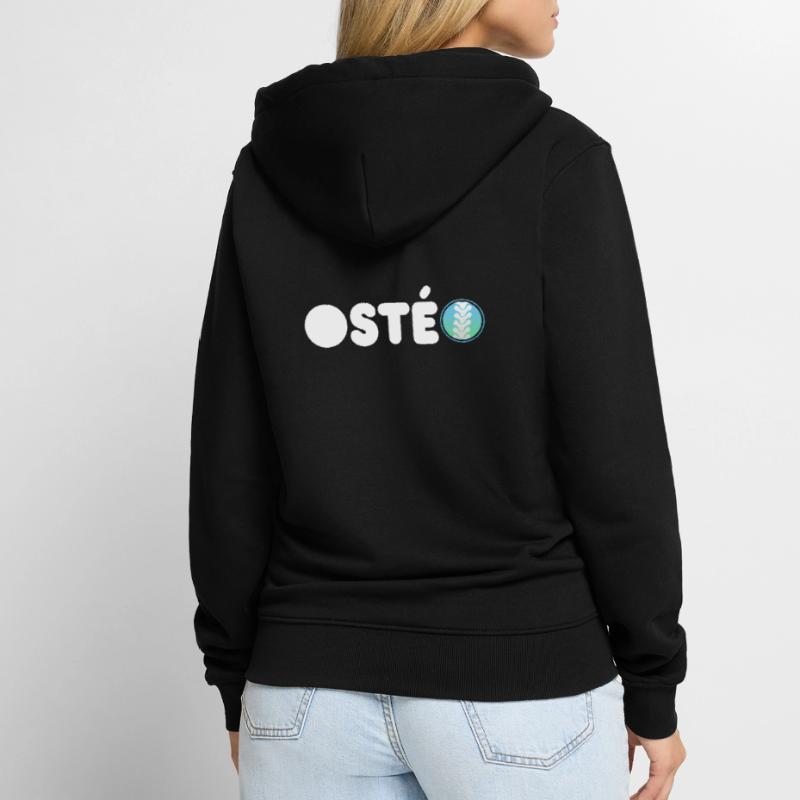 Osteo oder Osteopath - besonderes Osteogeschenk Unisex Premium Bio Zip Hoodie