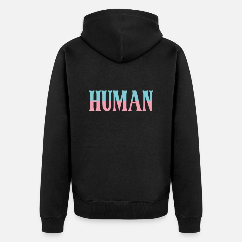HUMAN - Veste à capuche bio Premium Unisexe - noir