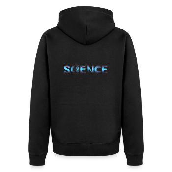 Science Science Scientist Physics Lab DNA - Unisex Premium Organic Zip Hoodie - black - Back - Nico (187cm)