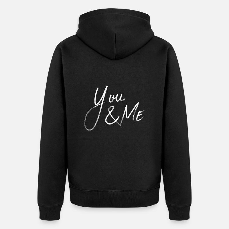 VOUS & MOI - Veste à capuche bio Premium Unisexe - noir