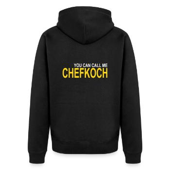 Chef - Veste à capuche bio Premium Unisexe - noir - Dos - Nico (187cm)