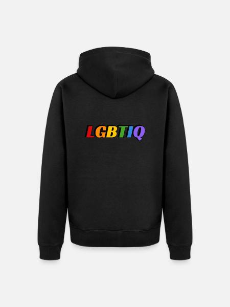 LGBTIQ - Unisex Premium Bio Zip Hoodie - Schwarz