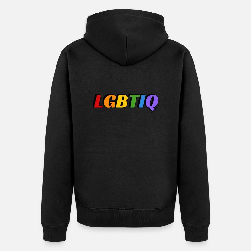 LGBTIQ - Veste à capuche bio Premium Unisexe - noir