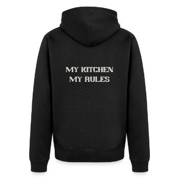 ma cuisine - Veste à capuche bio Premium Unisexe - noir - Dos - Nico (187cm)