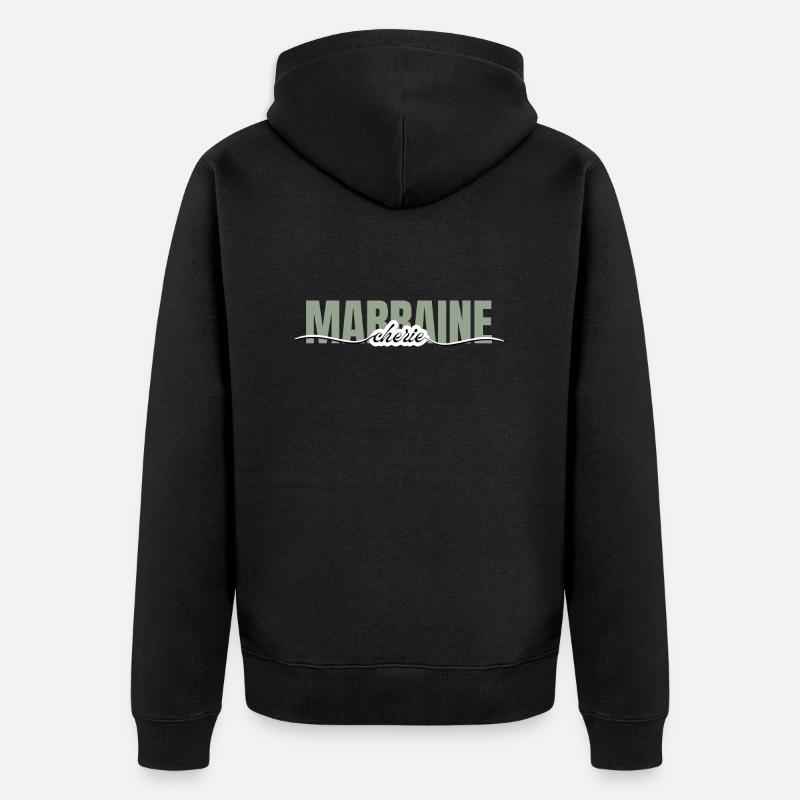 marraine chérie -cadeau marraine - Veste à capuche bio Premium Unisexe - noir
