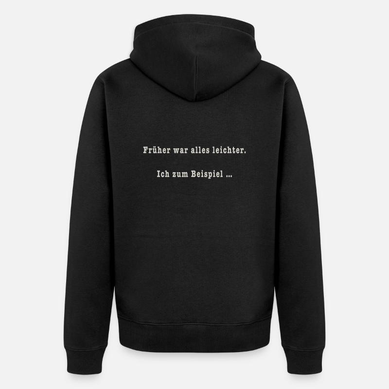 Plus tôt - Veste à capuche bio Premium Unisexe - noir