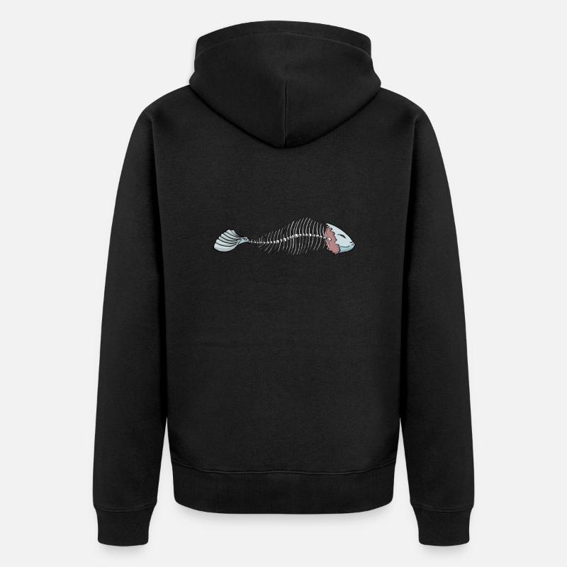 poisson - Veste à capuche bio Premium Unisexe - noir