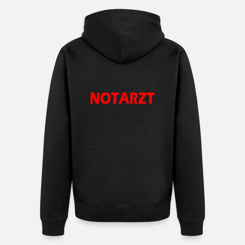 Notarzt - Veste à capuche bio Premium Unisexe - noir