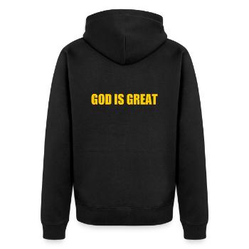 god is great - Veste à capuche bio Premium Unisexe - noir - Dos - Nico (187cm)
