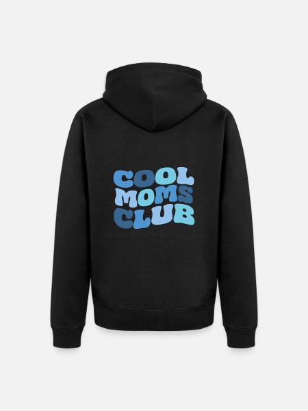 Cool Moms Club - Unisex Premium Organic Zip Hoodie - black