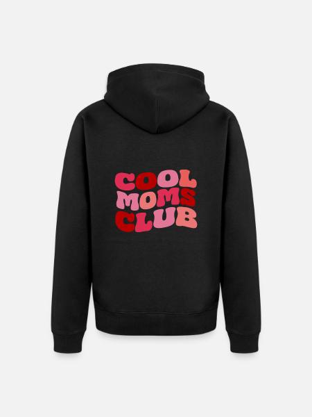 Cool Moms Club - Unisex Premium Organic Zip Hoodie - black