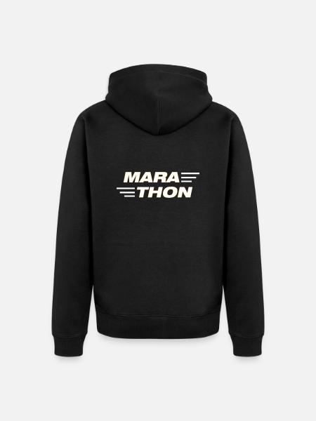 Fußball Soccer - Unisex Premium Organic Zip Hoodie - black