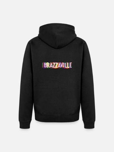 Brazzaville - Veste à capuche bio Premium Unisexe - noir
