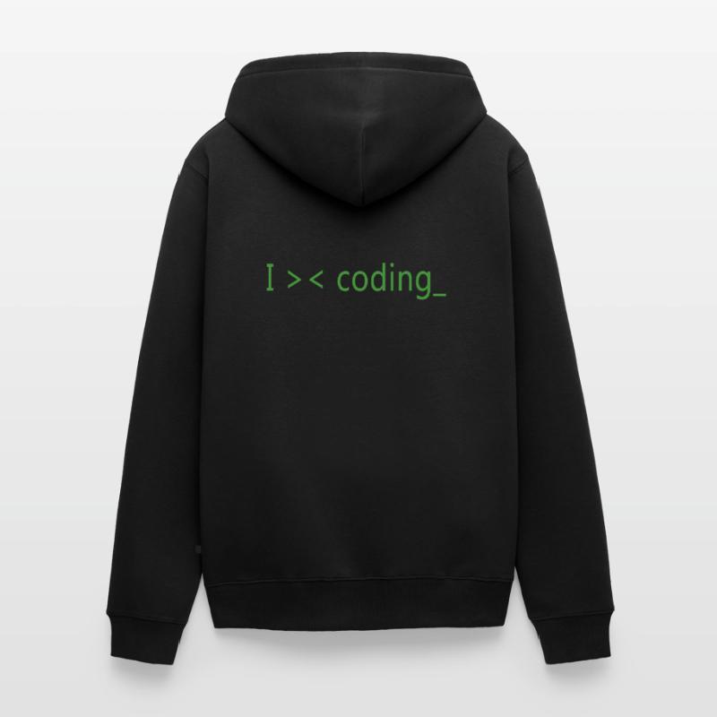J’adore programmer des programmeurs Veste à capuche bio Premium Unisexe