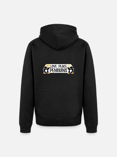Kärlek Fred Pingviner Rolig Dab Cool Pingvin Dabbing - Ekologisk premiumluvjack unisex - svart