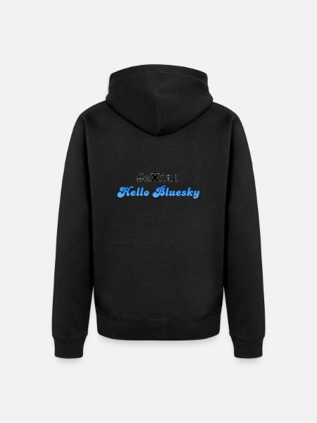 #eXit! - Unisex Premium Organic Zip Hoodie - black