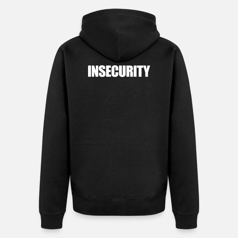 Insecurity - Le T-shirt - Veste à capuche bio Premium Unisexe - noir