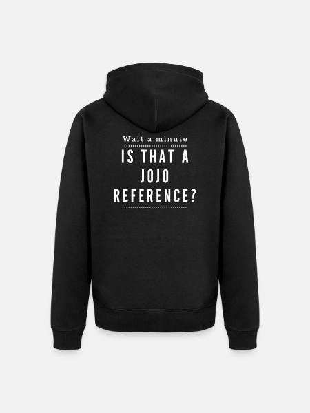 Jojo's Bizarre Adventure Manga Joke Insider - Unisex Premium Organic Zip Hoodie - black