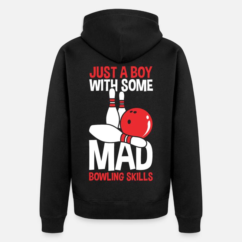 Garçon melon - Veste à capuche bio Premium Unisexe - noir