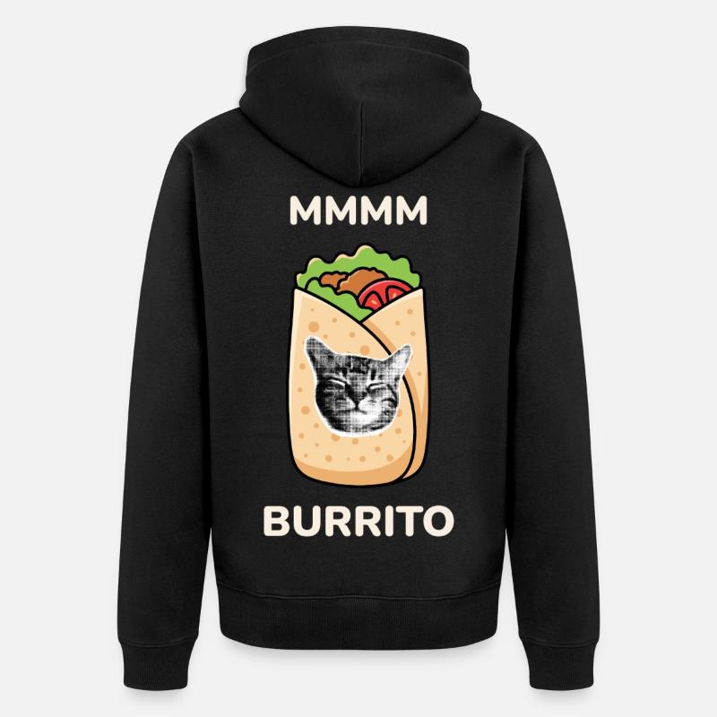 Burrito-MMMM - Veste à capuche bio Premium Unisexe - noir