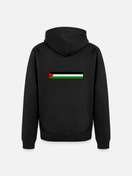 Free palestine - Unisex Premium Bio Zip Hoodie - Schwarz