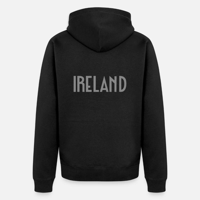 Irlande - Veste à capuche bio Premium Unisexe - noir