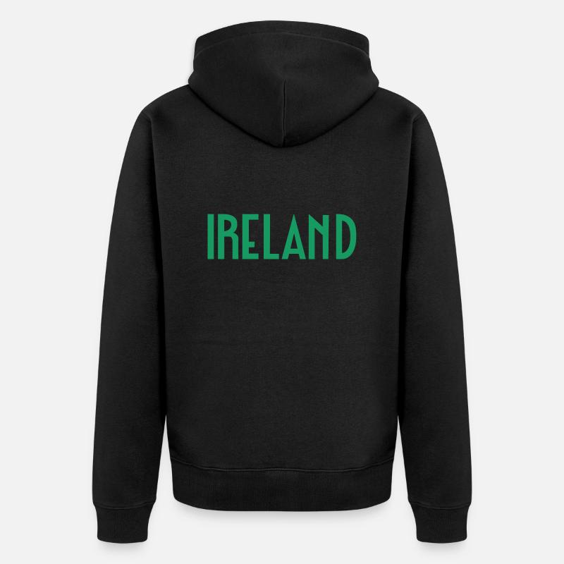 Irlande - Veste à capuche bio Premium Unisexe - noir