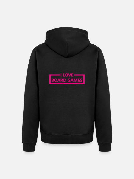 Boardgame Chess Backgammon Game Night - Unisex Premium Organic Zip Hoodie - black