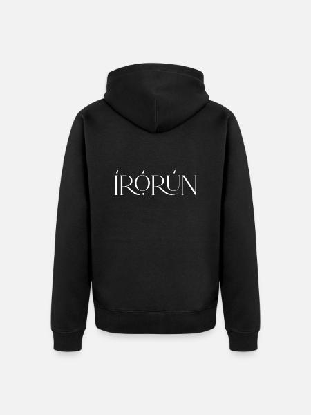 Irorun - Ease - Unisex Premium Organic Zip Hoodie - black