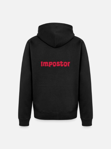 Impostor - Unisex Premium Organic Zip Hoodie - black
