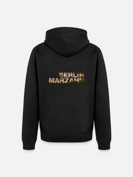 Berlin Marzahn - Unisex Premium Organic Zip Hoodie - black